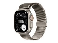 Apple Watch Ultra 3 49 mm GPS + Cellular – Titan Natur, Milanese Loop, M, 100 m, für iPhone