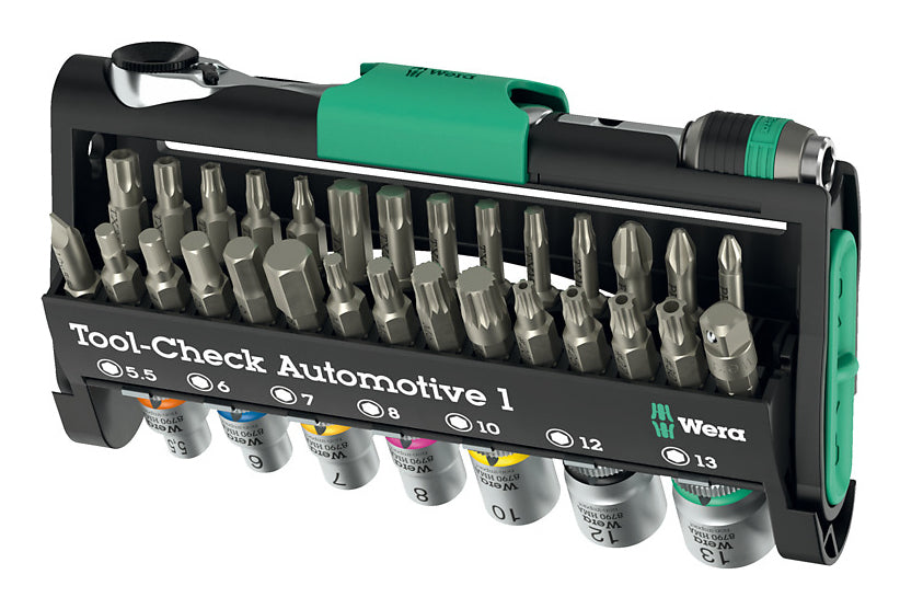 Wera Schraubendreher-Bit-Set Tool-Check Automotive 1 – 38 Bits – 2025