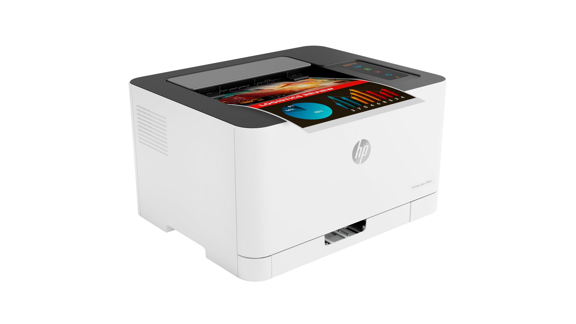 HP Color Laser 150nw – A4, Farbe, Duplex, 4 Seiten/Min., 600 × 600 dpi, WLAN/LAN/USB, Papier: 150 Blatt