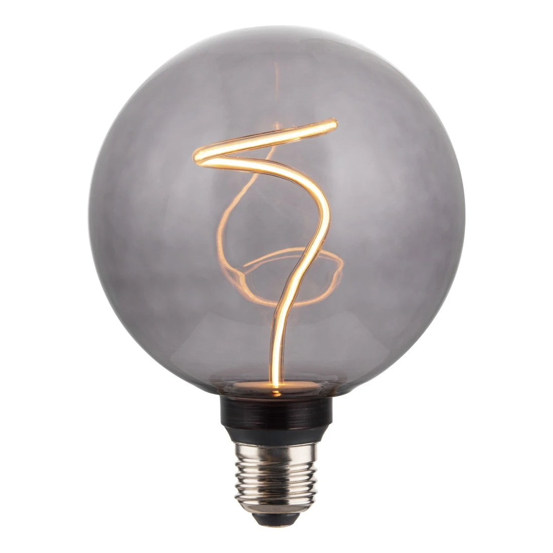Hama LED-Leuchtmittel E27 Globus G125 – Warmweiss 1800 K, 100 lm, 4,9 W, dimmbar – 1 Stk. – Glas, Transparent