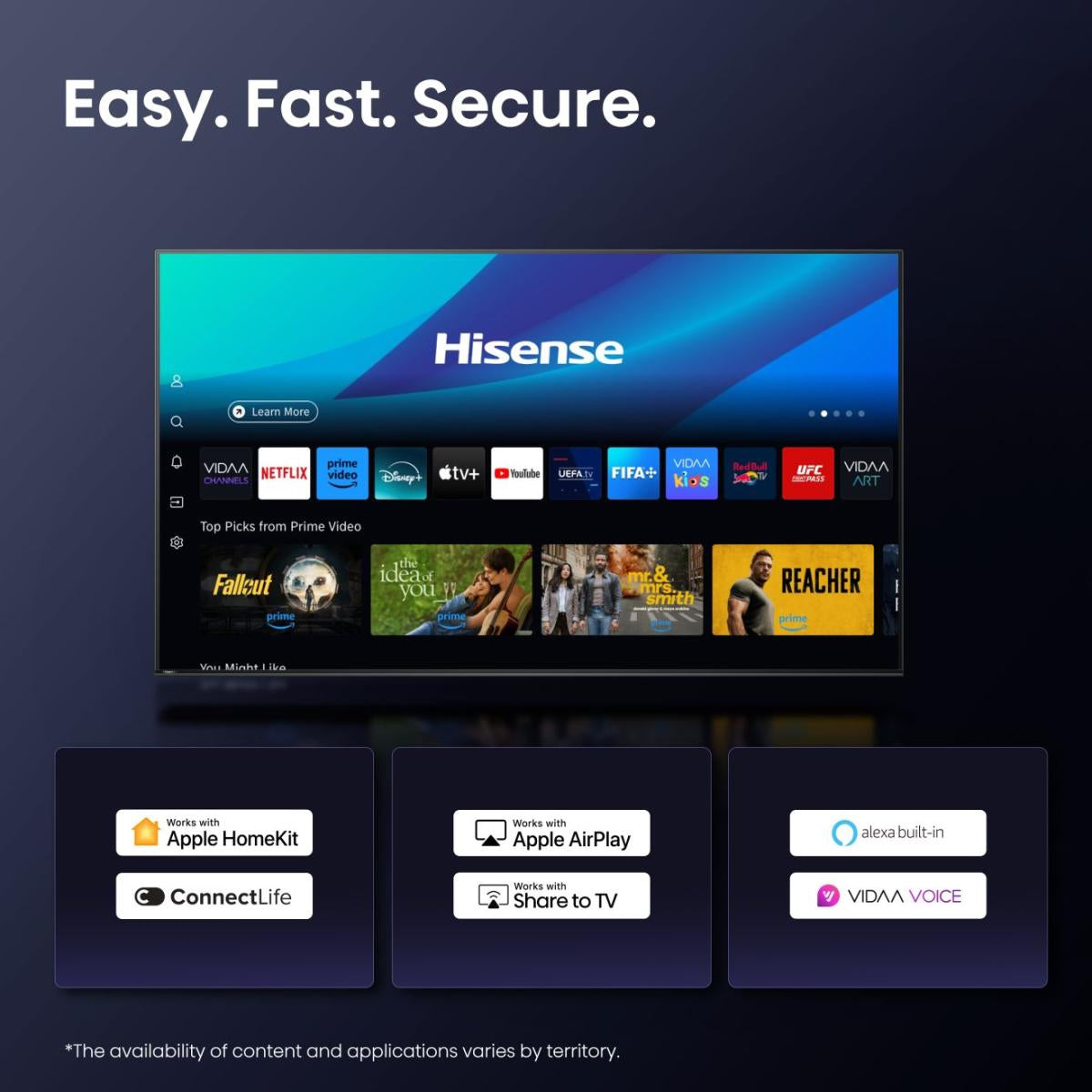 Hisense E7Q PRO 50 – 50" TV – 4K UHD – QLED – VIDAA – 144 Hz – Dolby Vision