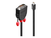 Lindy Mini DisplayPort (Stecker) auf DVI (Stecker) Adapter, DP 1.2, 1 m