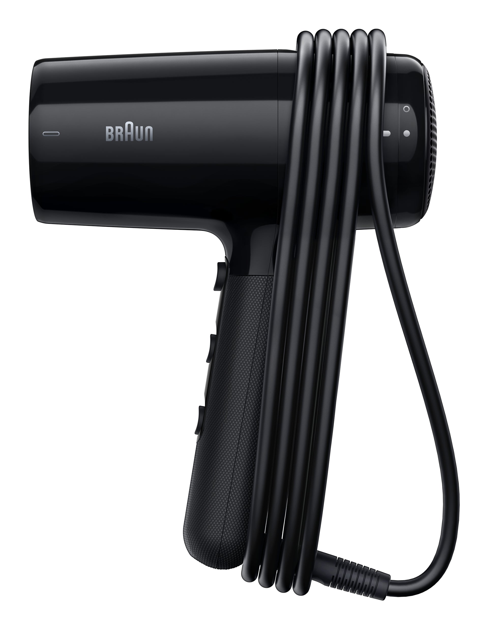 Braun Haartrockner HD 2.2 – 2200 W, 2 Geschwindigkeiten, 3 Heizstufen – Schwarz, Kabellänge 1,95 m
