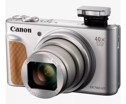 Canon PowerShot SX740 HS Lite Edition – 40× optischer Zoom, 20,3 MP, 4K, Silber