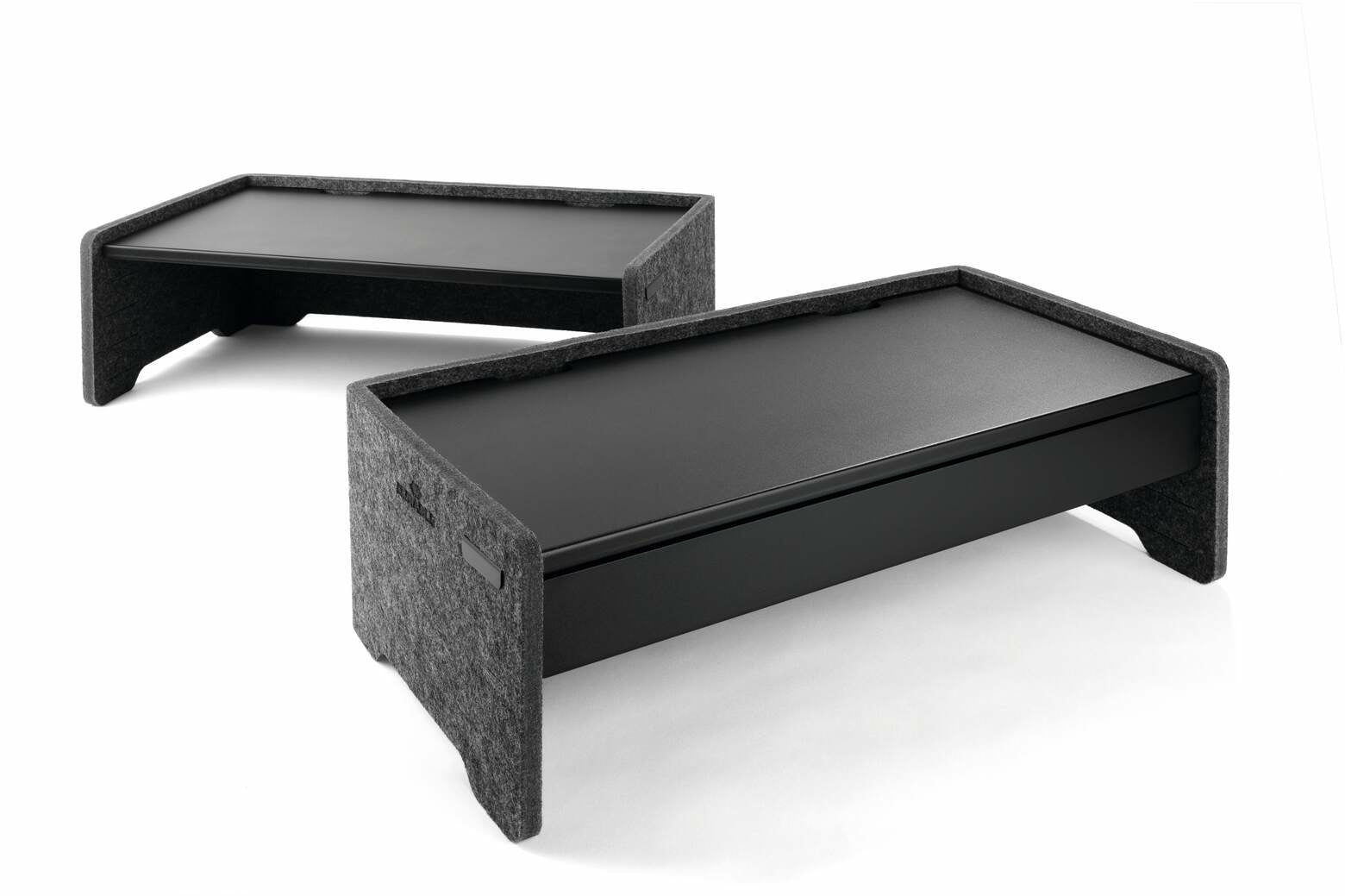 Durable 508201 – Schublade – bis 5 kg – Metall, Filzeinlage – Schwarz – für Monitor Stand EFFECT