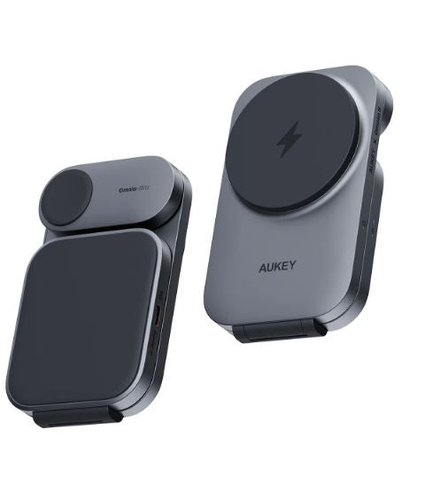 AUKEY MagFusion LC-MC312 Ladestation – 15 W, Qi2, magnetisch – für iPhone 15 Serie, Apple Watch, AirPods