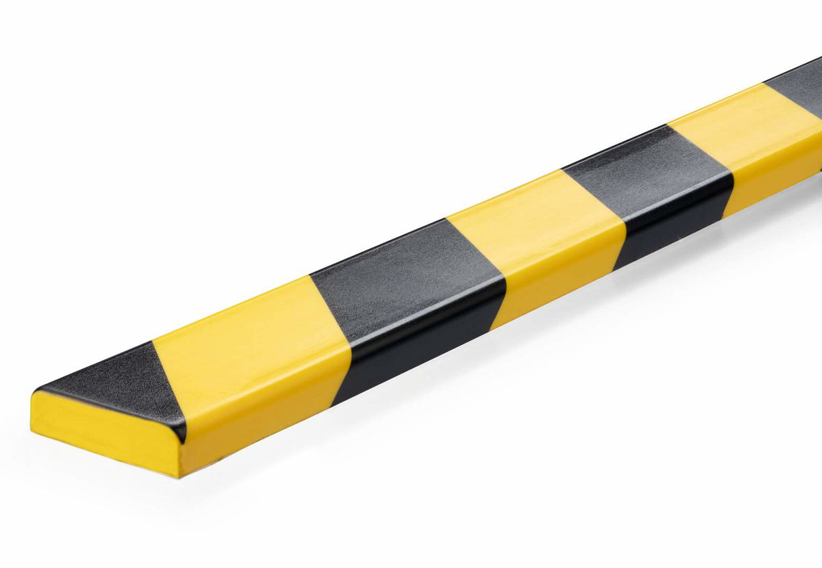 DURABLE – Flächenschutzprofil S10 – 1 m – selbstklebend – schwarz/gelb – 40 mm – Kunststoff