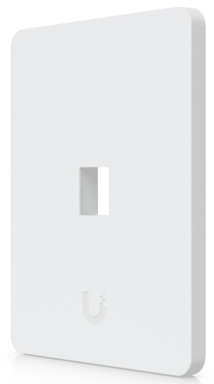 Ubiquiti Keystone-Wandplatte – 1× RJ-45, Weiss, 88×118×9,6 mm, 4er-Pack