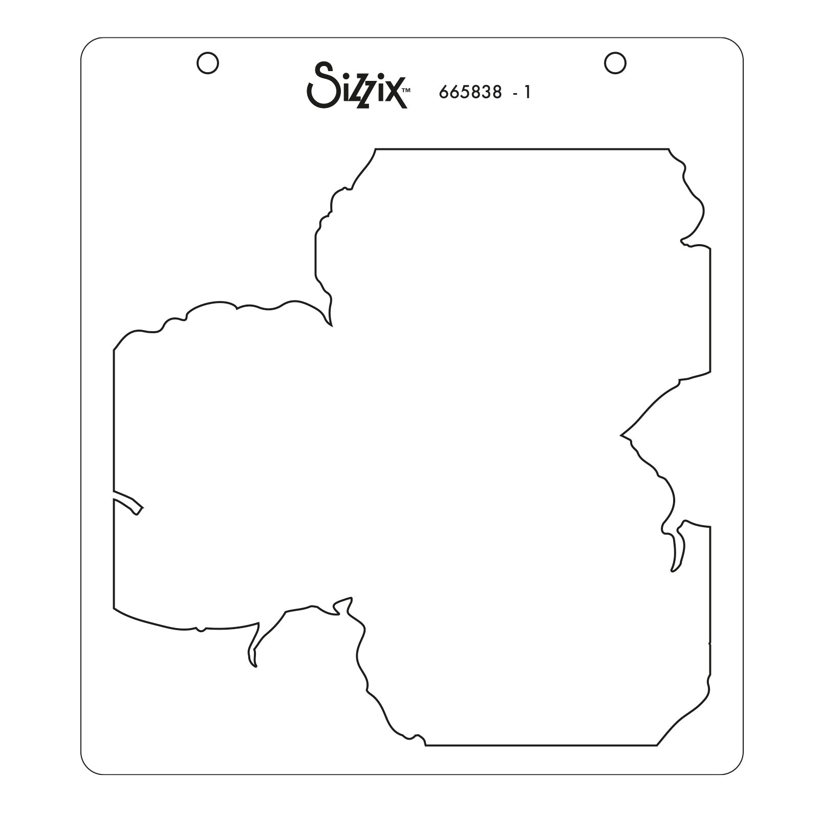 Sizzix Schablone – Pfingstrose – 150 × 150 mm