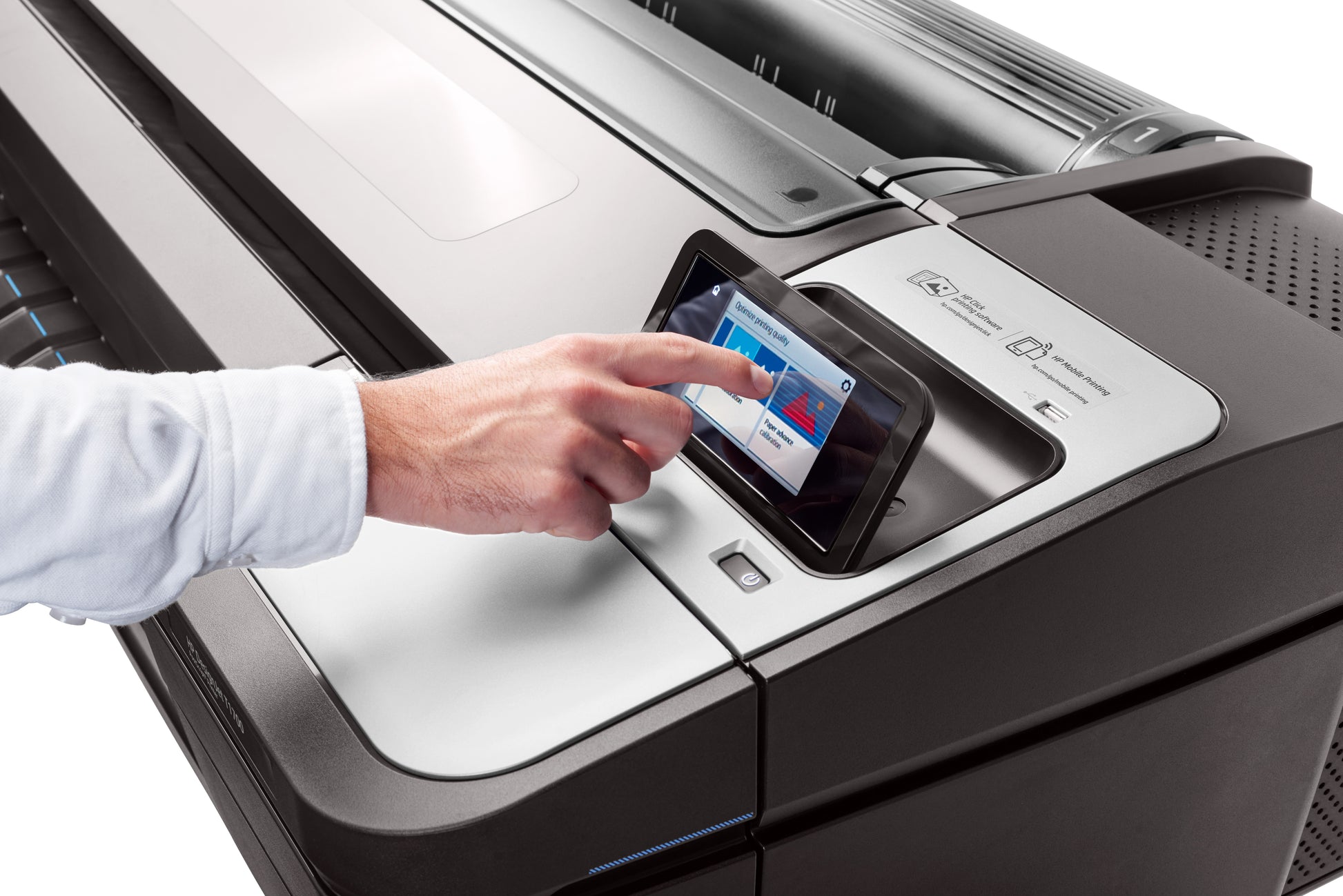 HP DesignJet T1700 dr – Grossformat-Plotter, 44" (1'118 mm), A0, LAN, Wi‑Fi Direct