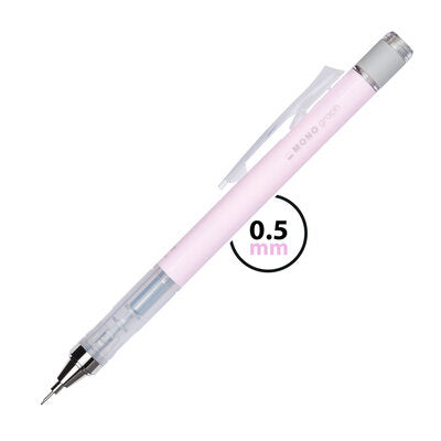 Tombow MONO graph Druckbleistift – 0,5 mm – Rosa – mit Schüttelmechanismus – 1er-Pack