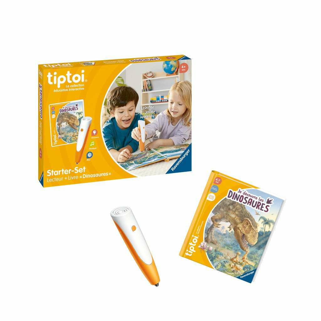 tiptoi Les dinosaures Starter – Lernspiel, 1 Spieler, ab 4 J., FR