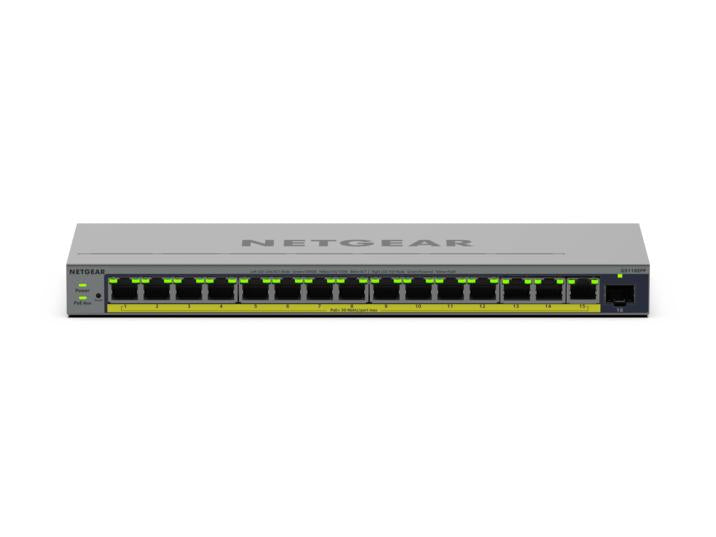 NETGEAR GS116EPP-100EUS – Managed Switch – 16×GbE, 1×SFP, L2/L3, PoE+ 231 W