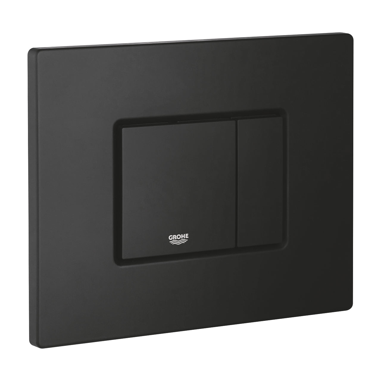 GROHE Even – WC-Betätigungsplatte – Kunststoff, schwarz, 15,6 × 1 × 19,7 cm