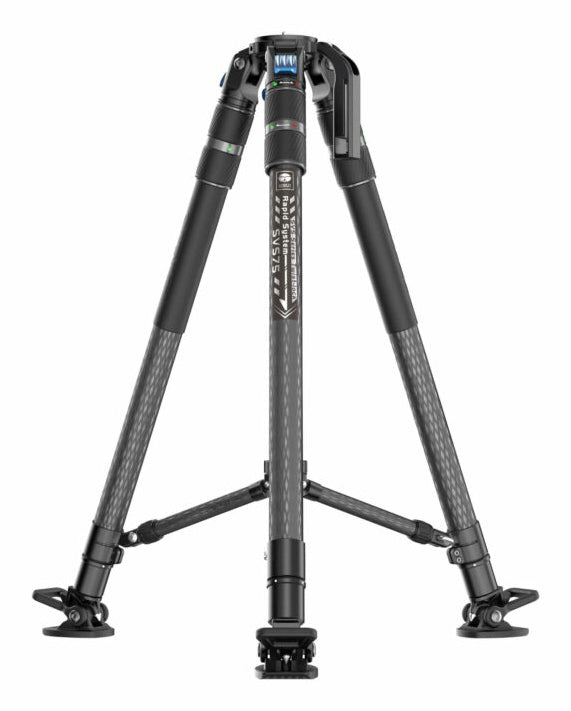 Sirui SVS75 Rapid System Stativ – 168 cm, Traglast 25 kg, Karbonfaser – 4,1 kg – inkl. SVH15 Videokopf
