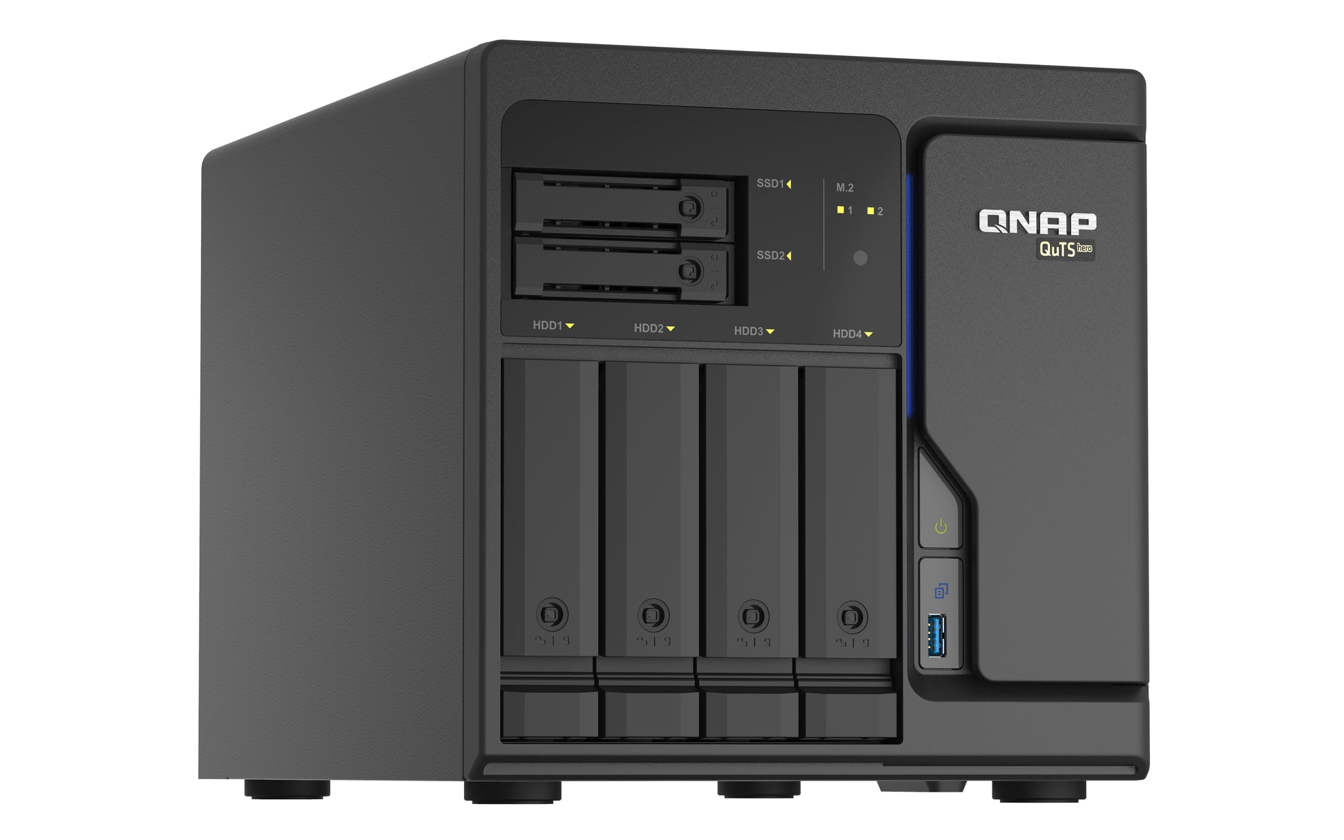 QNAP TS-h686 D1602-8G-BRO Speichergerät – 4×2,5 GbE, 3×USB 3.2, Intel Xeon D-1602, 8 GB RAM