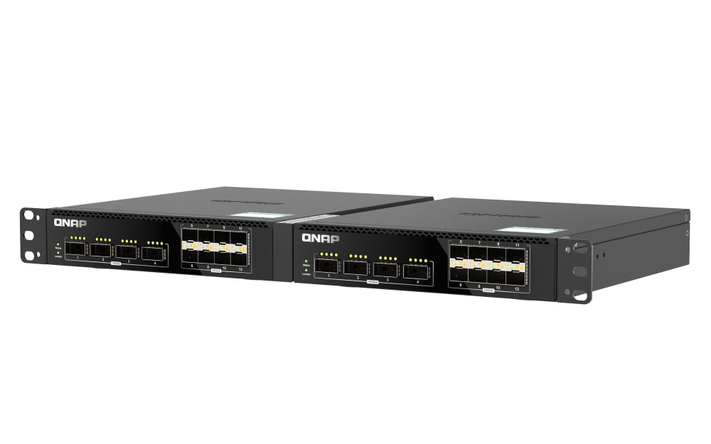 QNAP QSW-M7308R-4X – Smart-Managed L3 Switch – 4× QSFP28, 8× SFP28, 1U, 19"