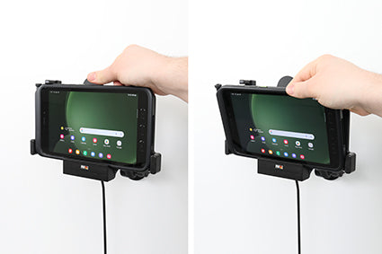 Brodit Fahrzeug-Dock für Samsung Galaxy Tab Active 5 (SM‑X300/SM‑X306B) und Galaxy Tab Active 3 (SM‑T570/SM‑T5)