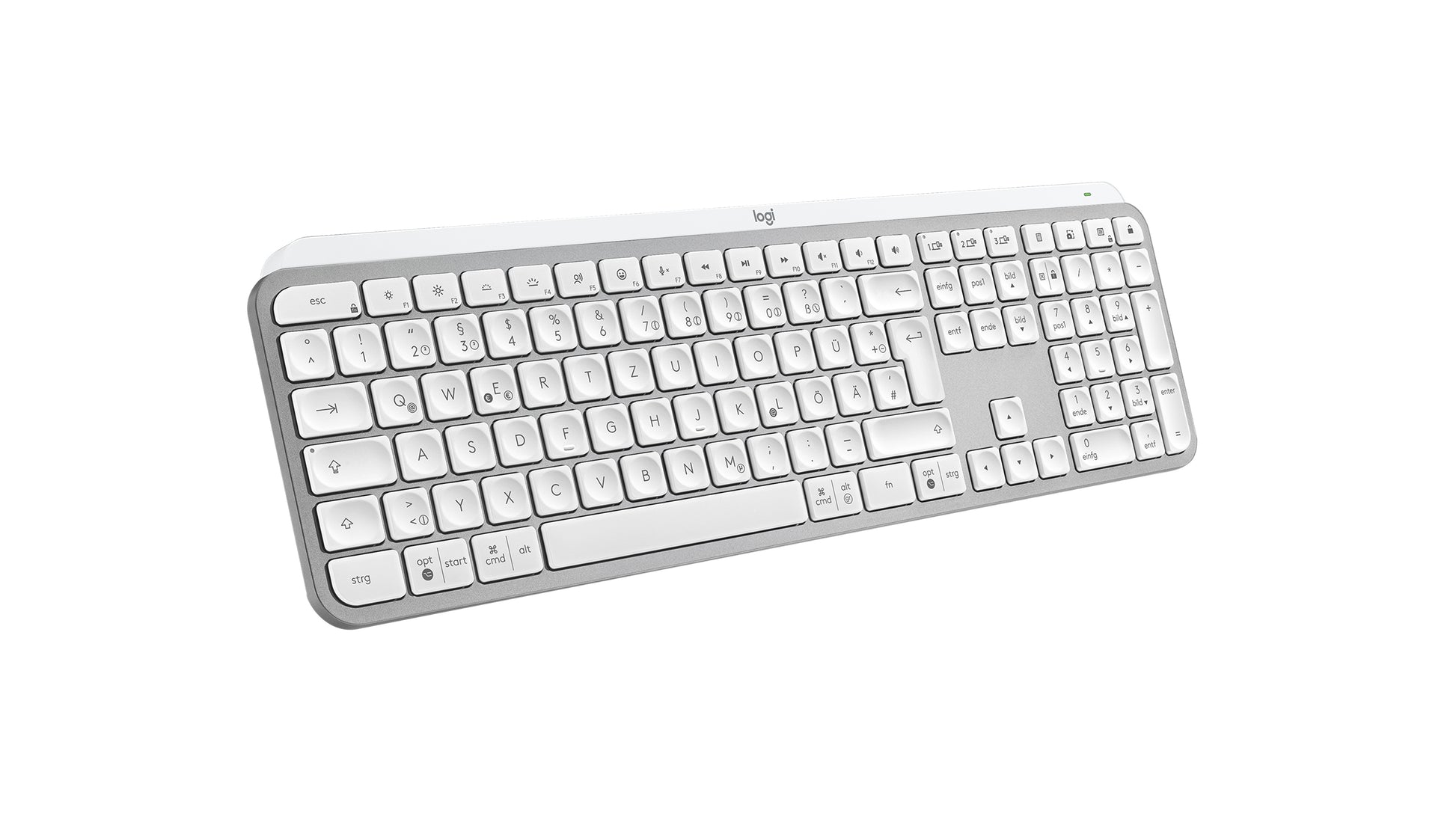 Logitech MX Keys S – Tastatur, kabellos (Bluetooth), DE-Layout (DE), Grau