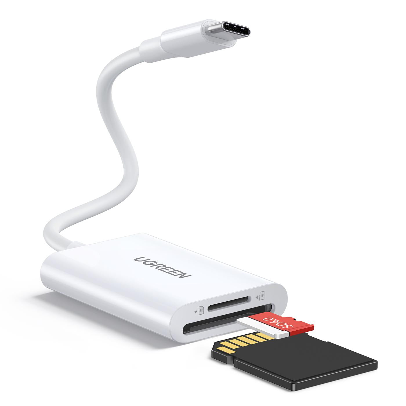 Ugreen 35506 Kartenleser – USB-C, 2 Steckplätze, USB 3.2 Gen 1 (5 Gbit/s), für SD/TF (SDHC/SDXC)
