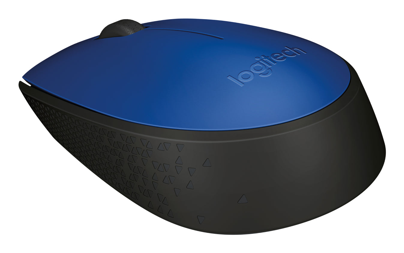 Logitech M171 – Maus – Kabellos (2,4 GHz), beidhändig, Blau
