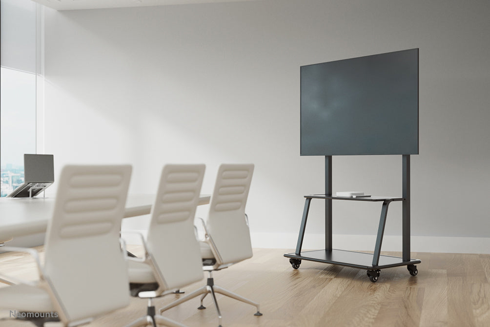 Neomounts NS-M4000BLACK – Trolley, höhenverstellbar, für 60–105", VESA 200×200–1000×600, bis 150 kg, schwarz
