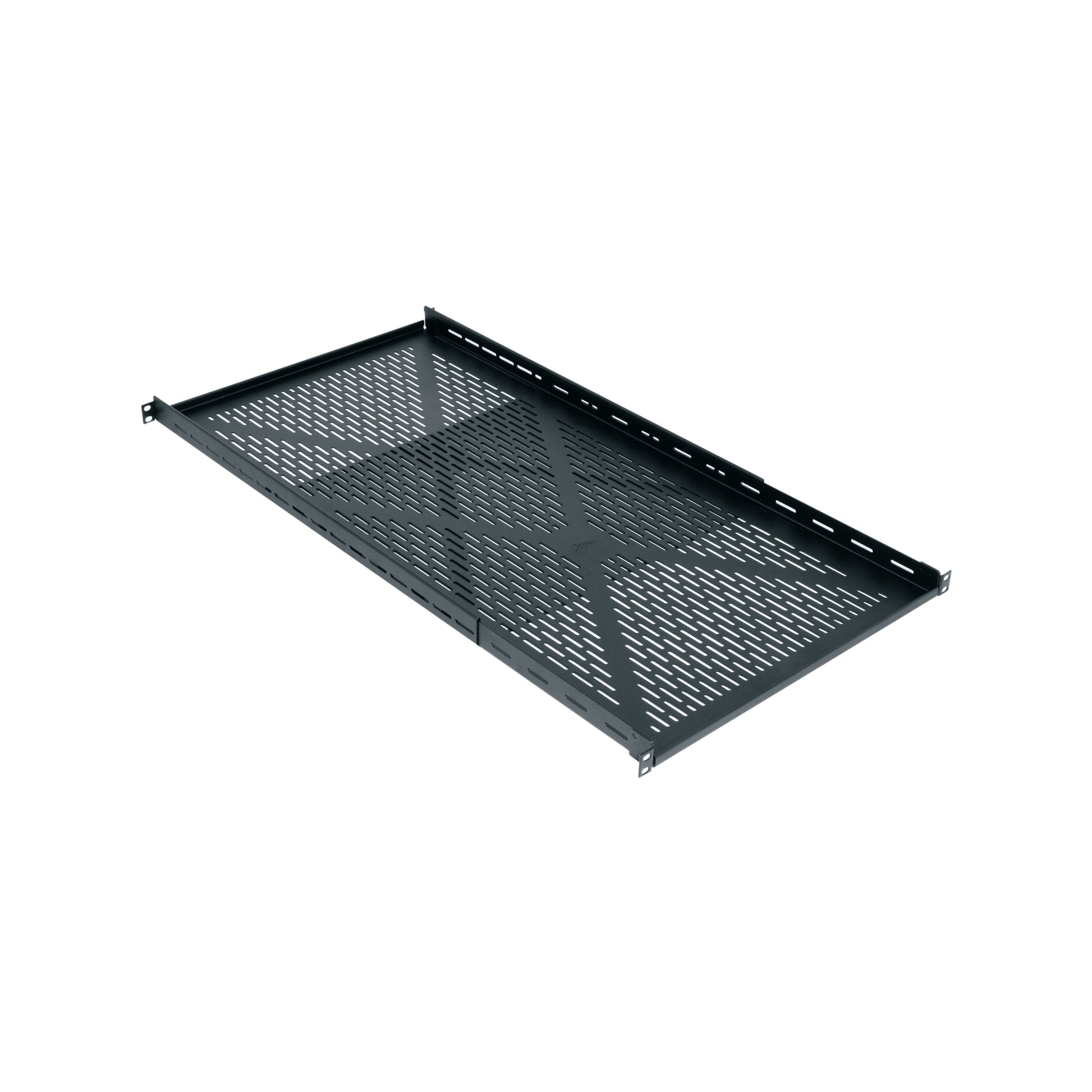 Middle Atlantic Rack-Regalboden 19" – verstellbar – 1U – 483 × 693 × 38 mm – 181,4 kg – schwarz – Stahl