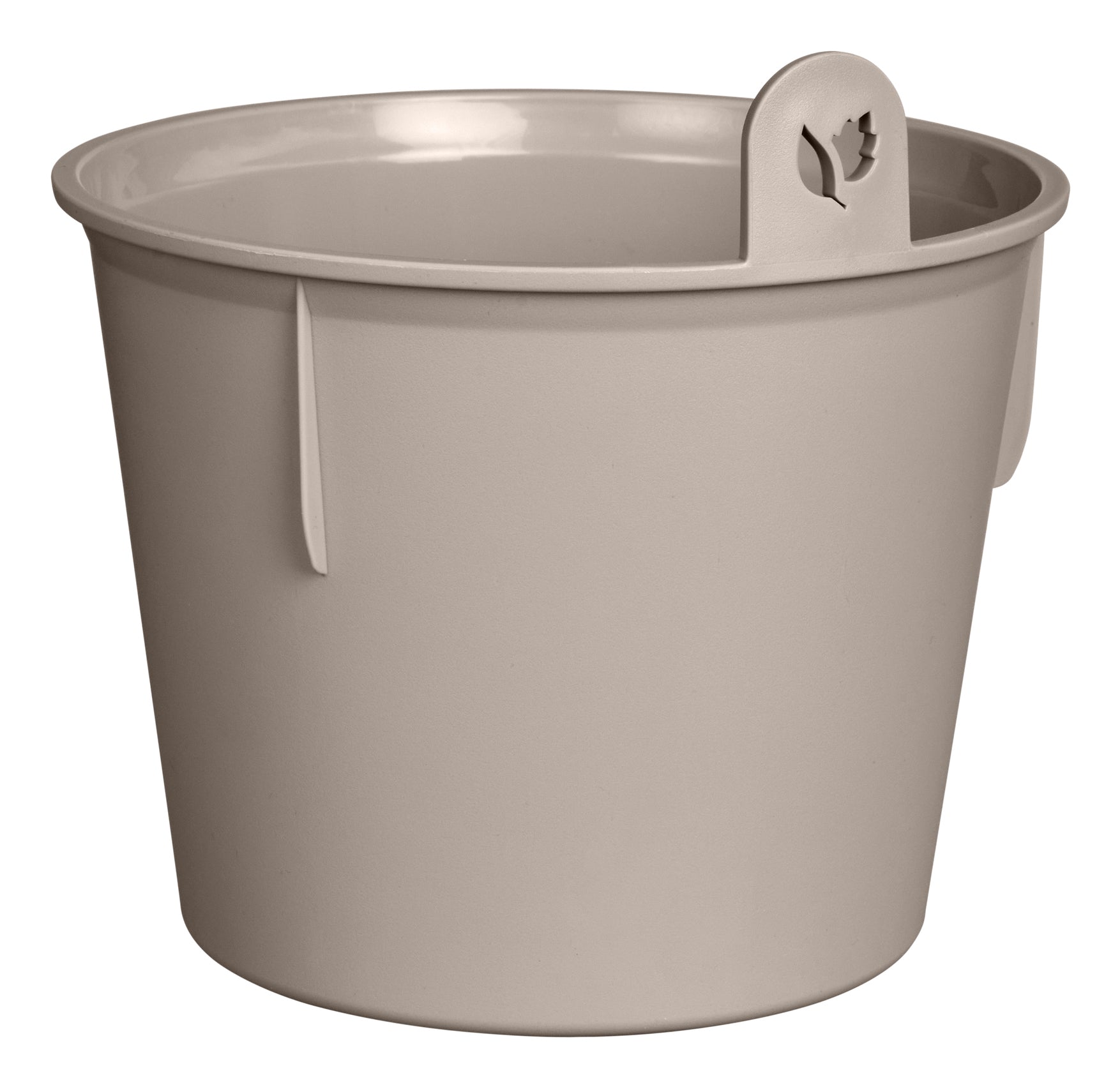Elho Happy Herbs Pflanztopf – Ø 15 × 17 cm – Recycling-Kunststoff, Weiss