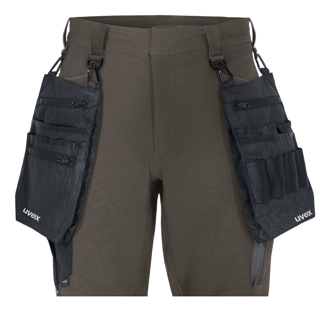 uvex Herren-Cargohose suXXeed craft – khaki, Grösse 66