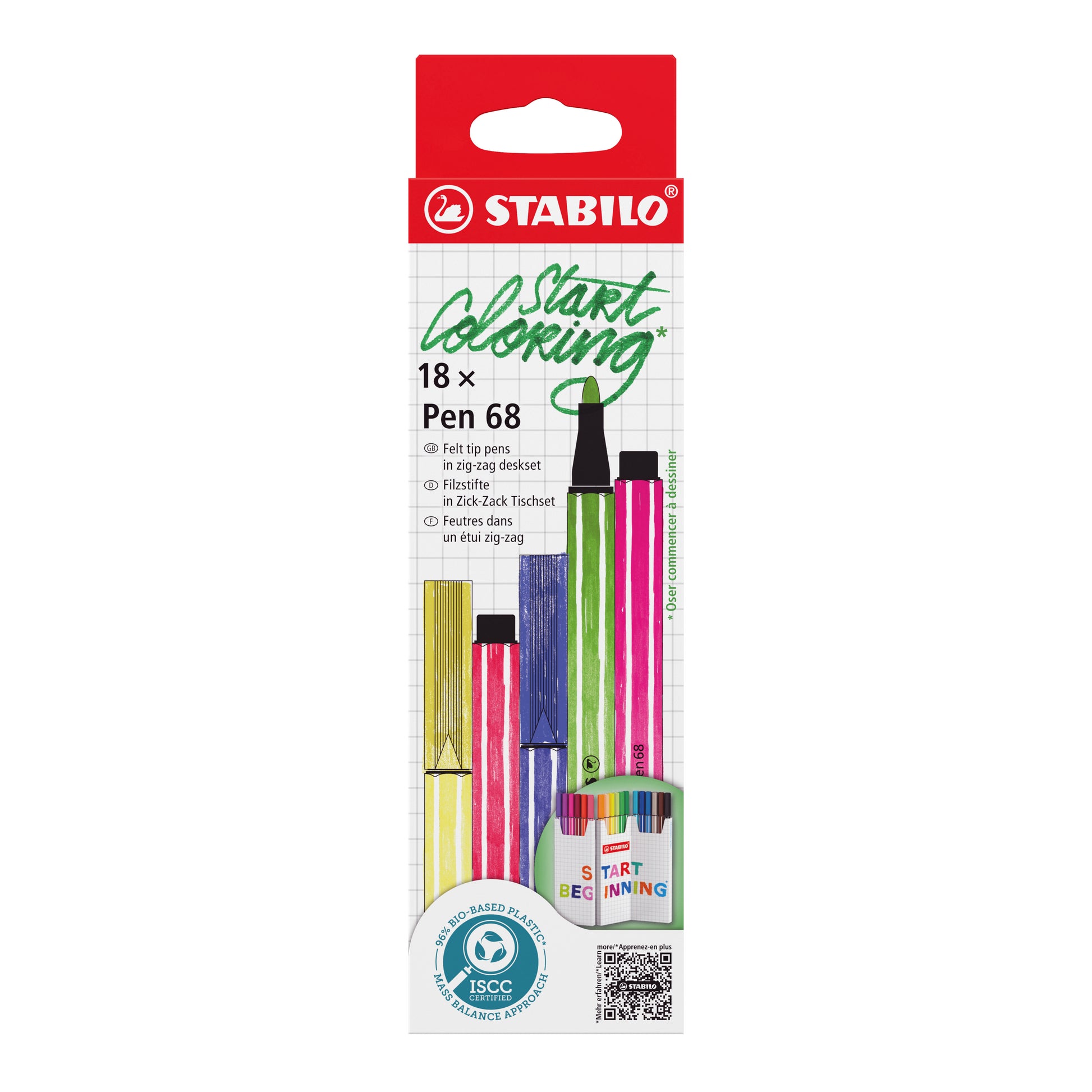 STABILO Filzstifte, Strichbreite 1 mm, 18 Farben