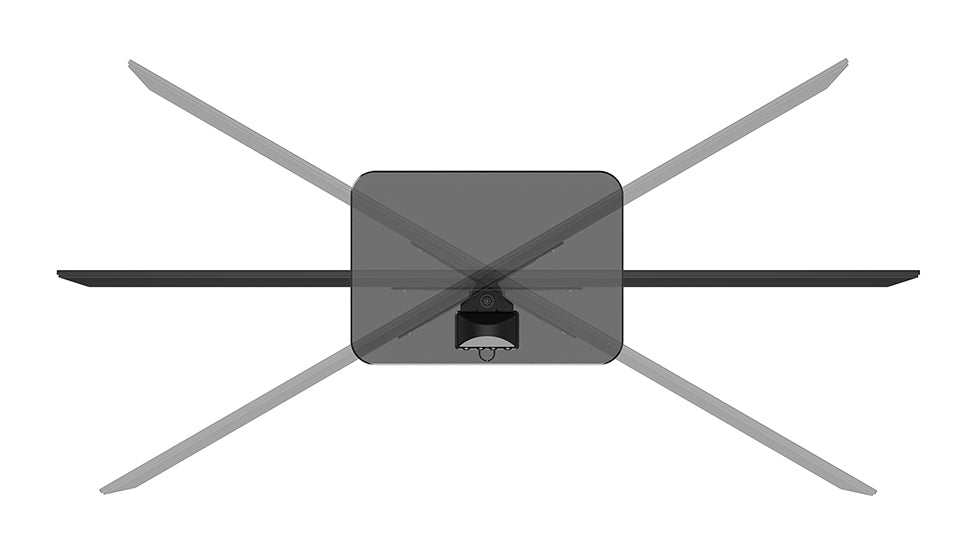 Neomounts DS45-430BL12 – Schwenkbarer und höhenverstellbarer Displayständer für 23–43", VESA 100×100–200×200
