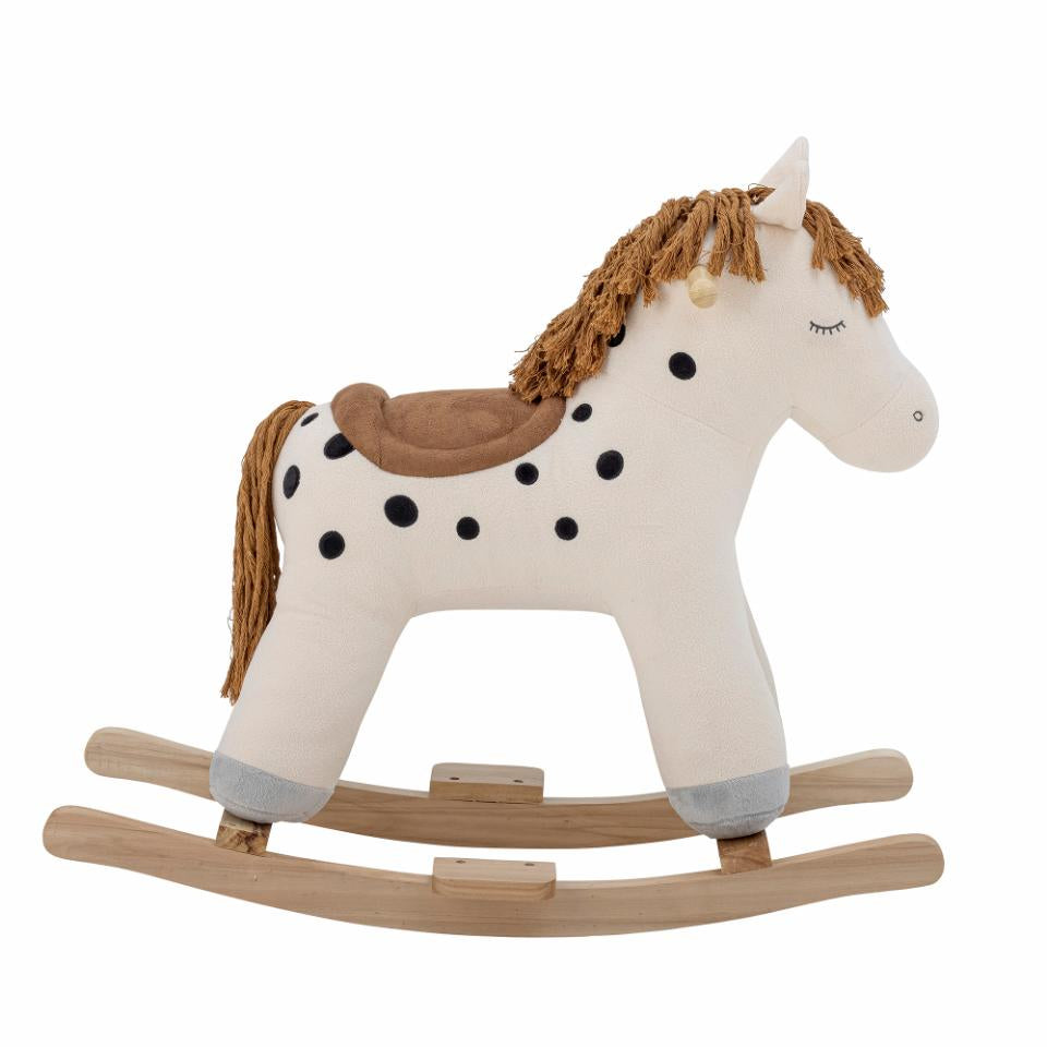 Bloomingville Plüschtier Pferd Merlen – 56 cm – weiss – ab 1 Jahr
