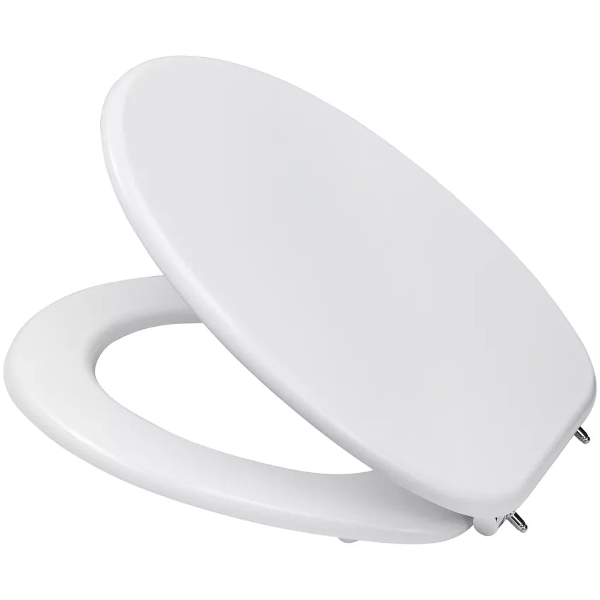 Diaqua Bilbao – Toilettensitz – MDF, Kunststoff, Weiss, verlängert, 37,1 × 45,9 cm