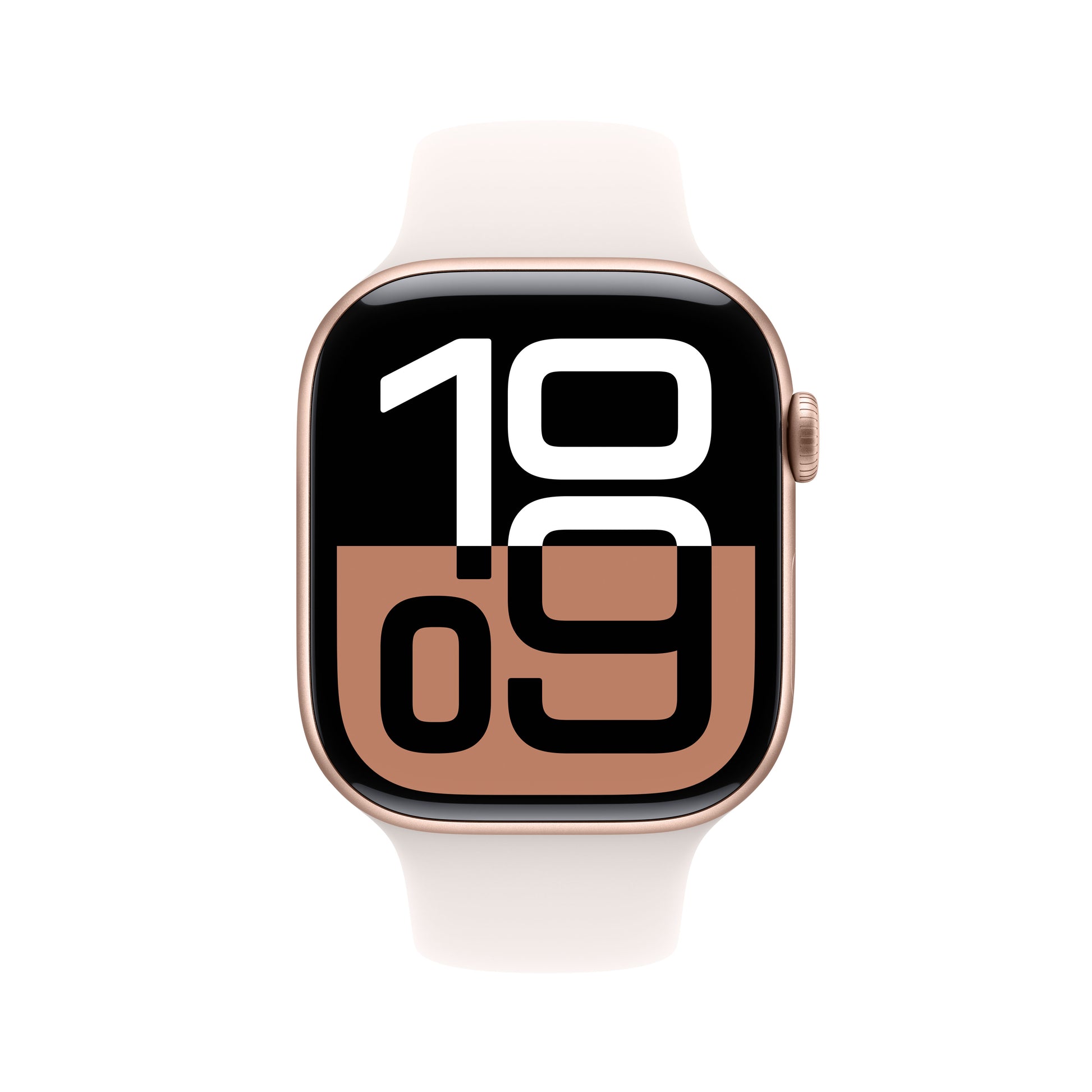 Apple Watch S10 – Smartwatch – 46 mm, LTE, AMOLED, 50 m, Roségold Aluminium, Light Blush, S/M, Sportarmband
