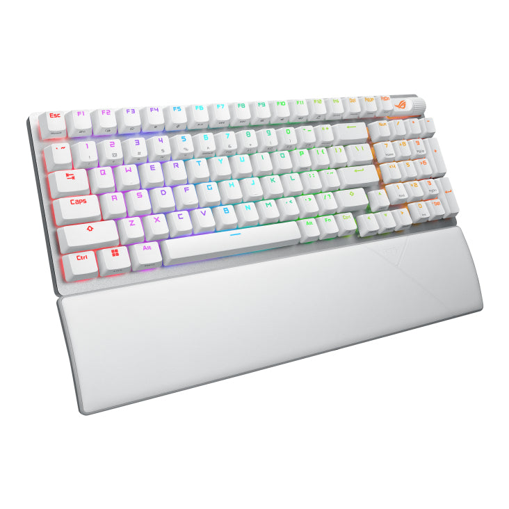 ASUS X901 Scope II 96 – Gaming-Tastatur 96% – Mechanisch – Bluetooth & 2,4 GHz – RGB – Weiss