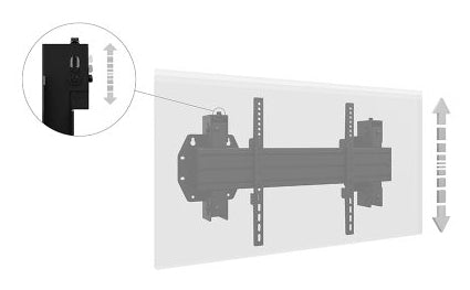 Hagor Wandhalterung – Neigbar – 55–75" – VESA 200×200–600×600 – bis 150 kg, Höhenverstellbar – WH Synchron HD