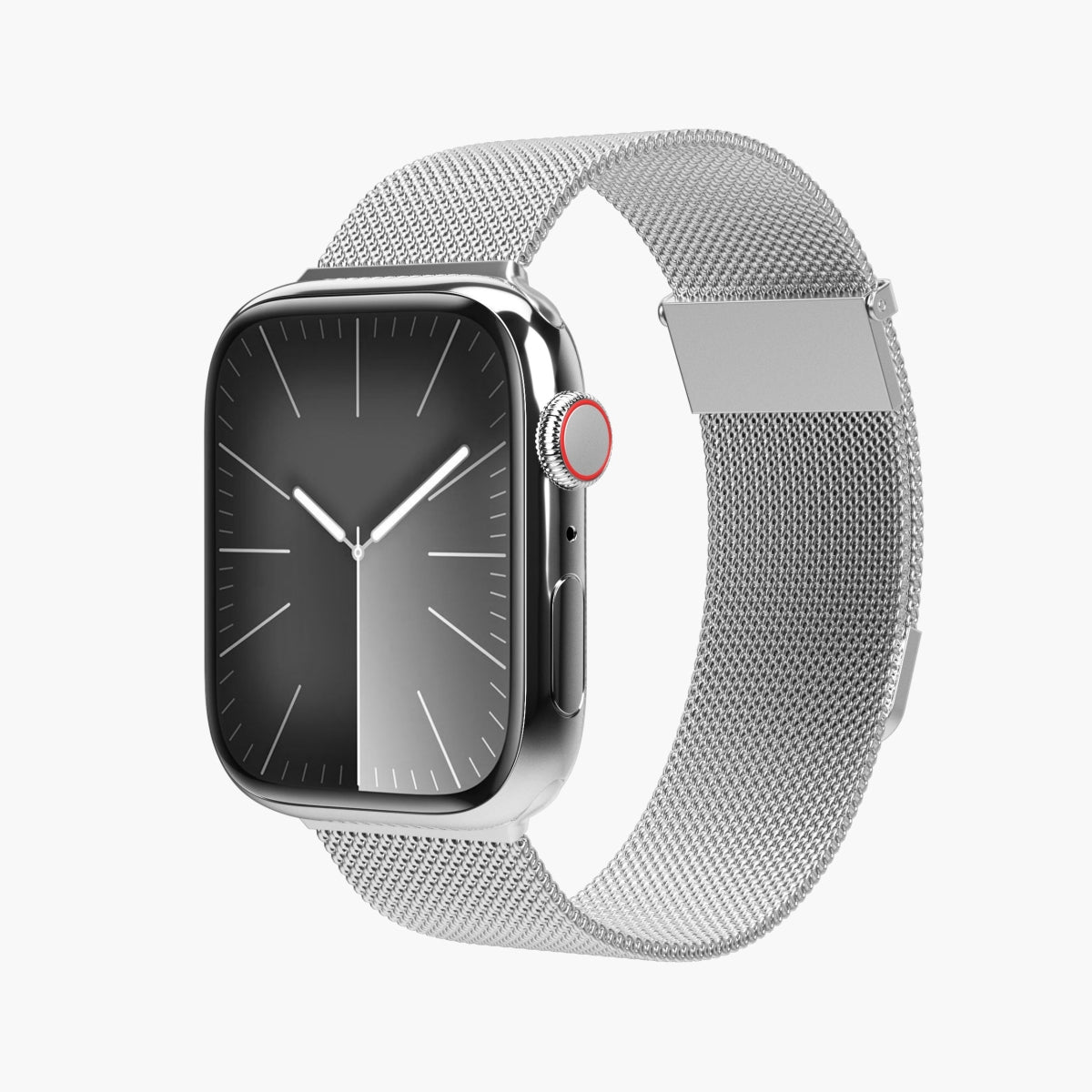 Vonmählen Milanese Loop 2 – Silber, für Apple Watch 40 mm, 41 mm, 42 mm