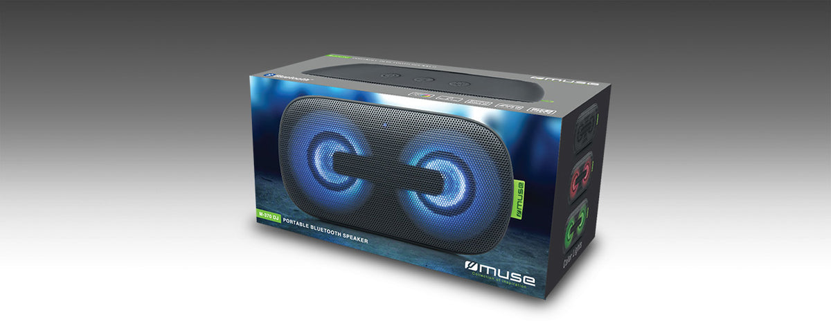 Muse M-370 DJ – Bluetooth-Lautsprecher – 6 W, 3 h – Schwarz