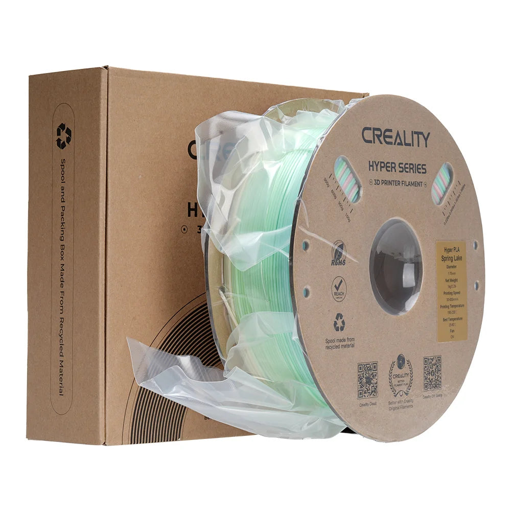 Creality 3D-Drucker-Filament Hyper PLA 1,75 mm Regenbogen, 1 kg – für Creality