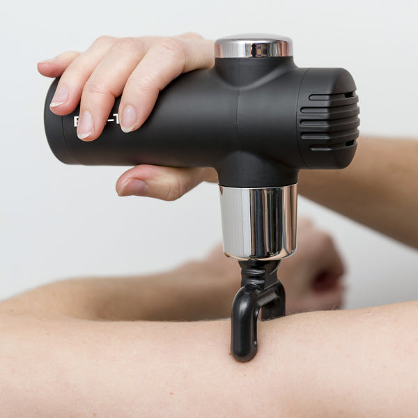 Bodi-Tek Massagepistole – schwarz, akkubetrieben, Vibrationsmassage, für Nacken