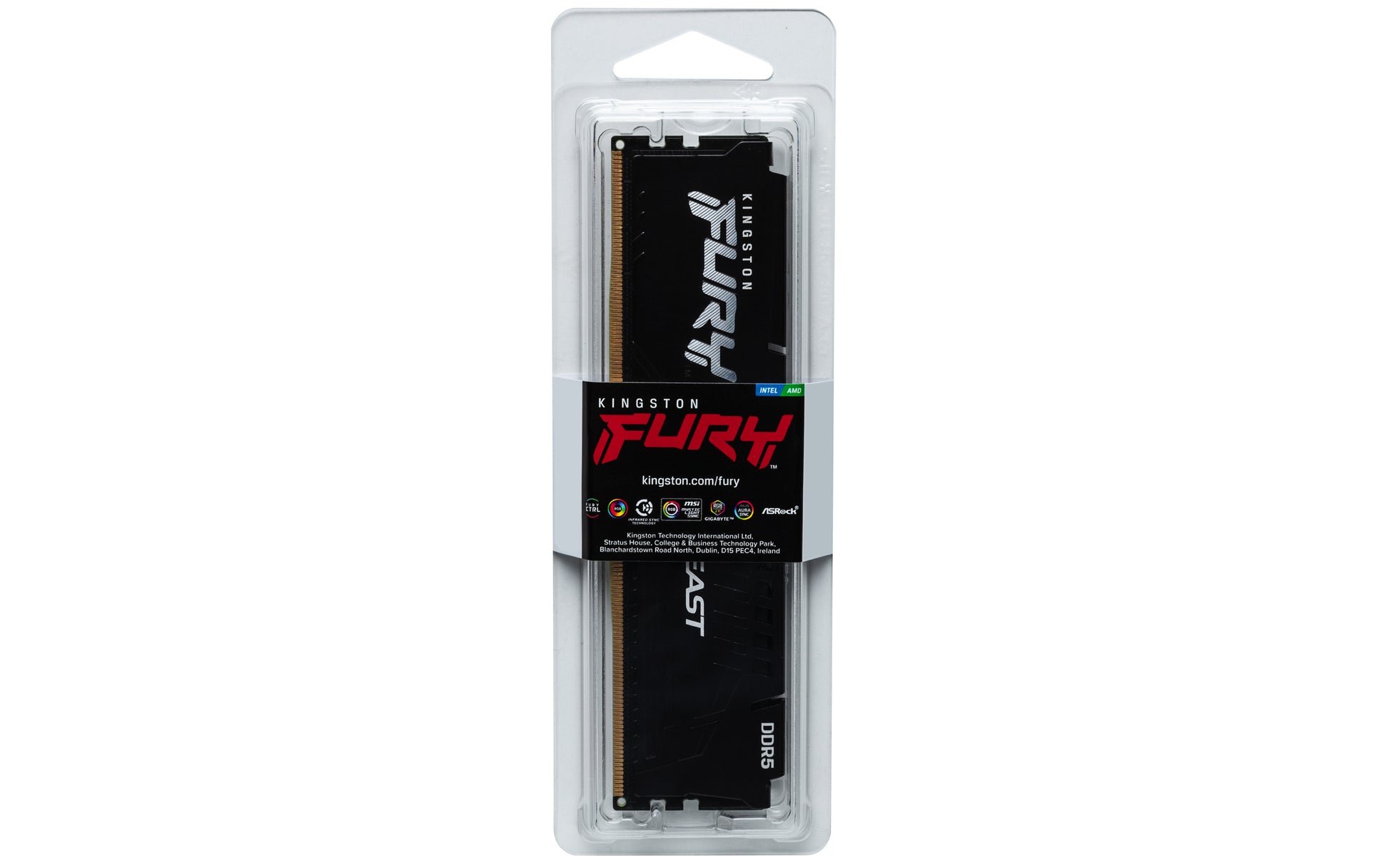 Kingston Technology Kingston FURY Beast – Arbeitsspeicher – DDR5 8 GB 6000 MT/s CL30, 288-poliger DIMM, Schwarz