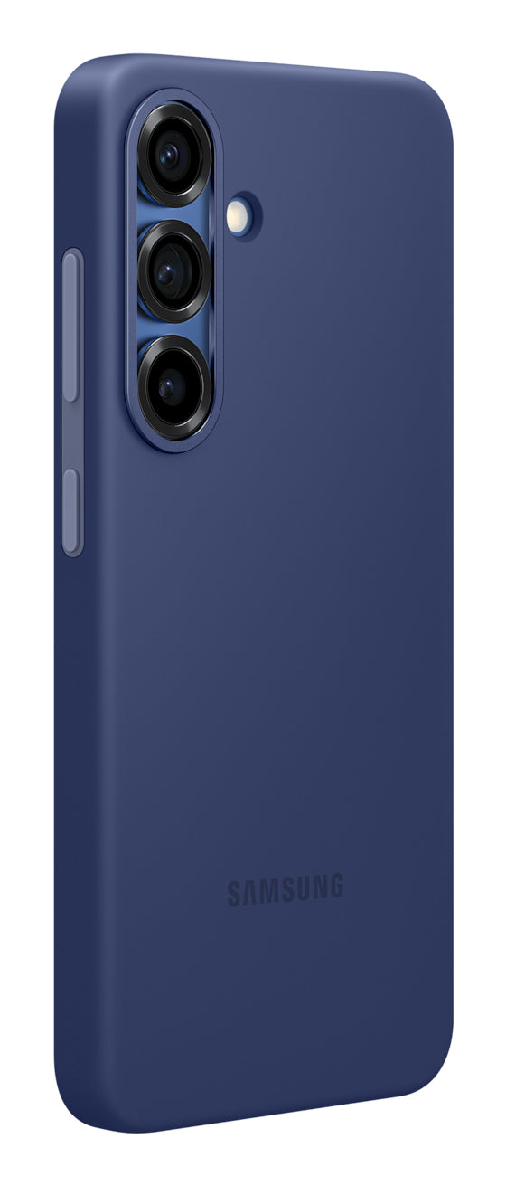 Samsung Backcover – für Samsung Galaxy S25, Silikon, Blau, stossfest, 50% recyceltes Material