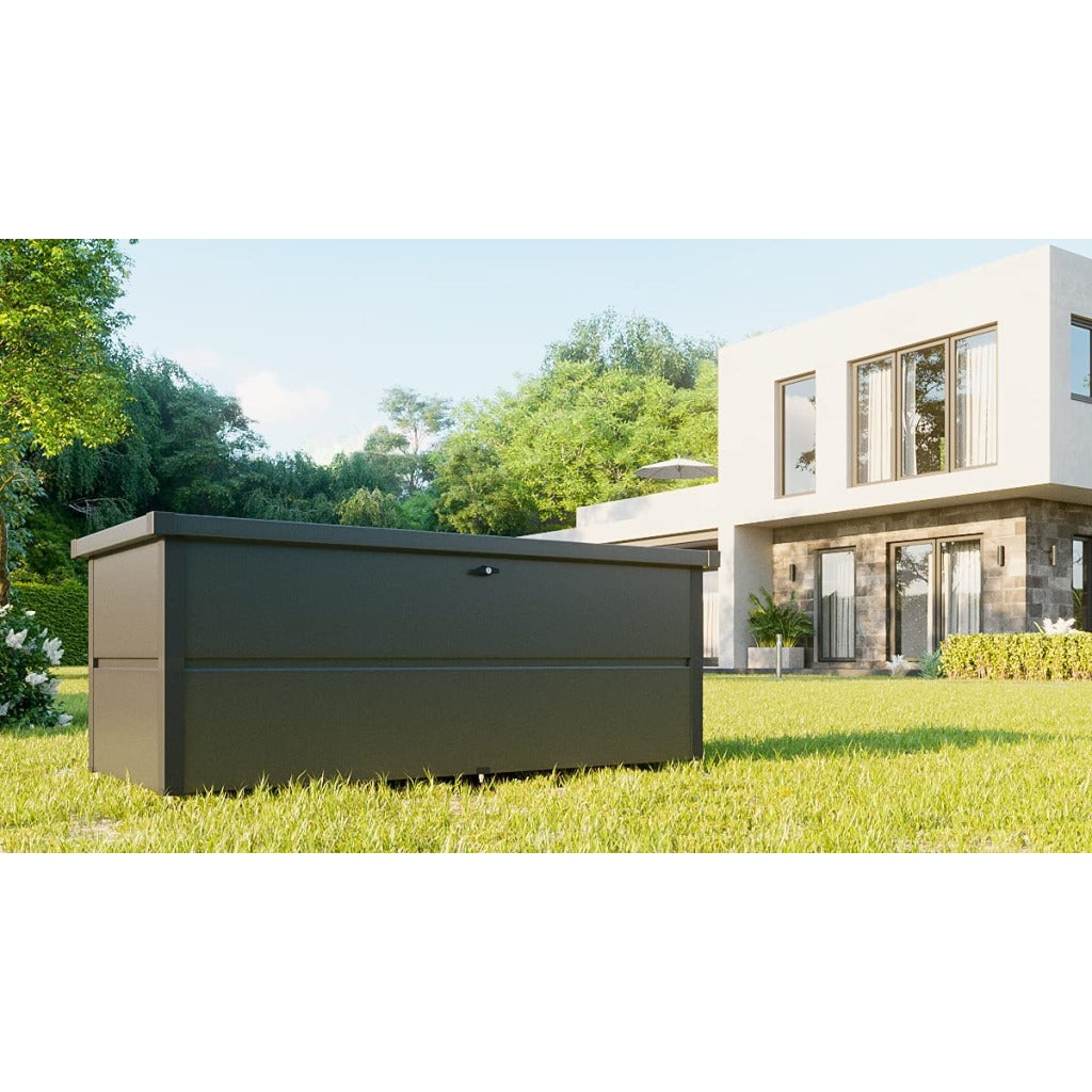 Colibri Gartenbox M – Stahl, Anthrazit, 85 × 73 × 165 cm