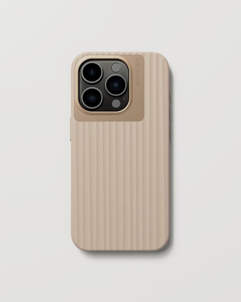 Nudient – Backcover – für Apple iPhone 15 Pro – Leinenbeige