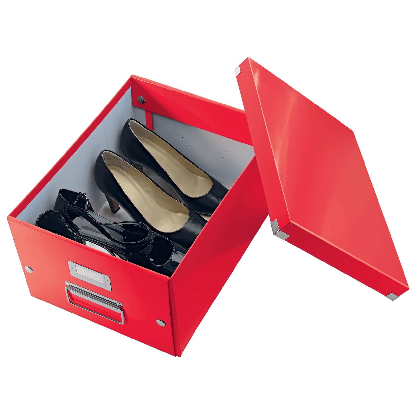 Leitz Click & Store WOW Aufbewahrungsbox B 281 × H 200 × T 370 mm – für A4, mit Deckel, stapelbar, rot