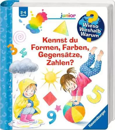 Ravensburger Buch – Wieso? Weshalb? Warum? Kennst du Formen, Farben, Gegensätze, Zahlen, 24 Seiten