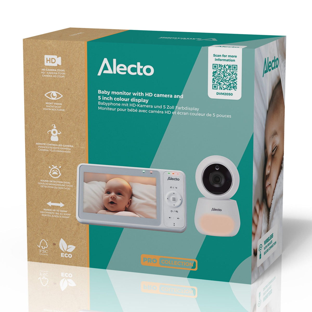 Alecto DVM2050 PTZ – 720p – 4× Zoom