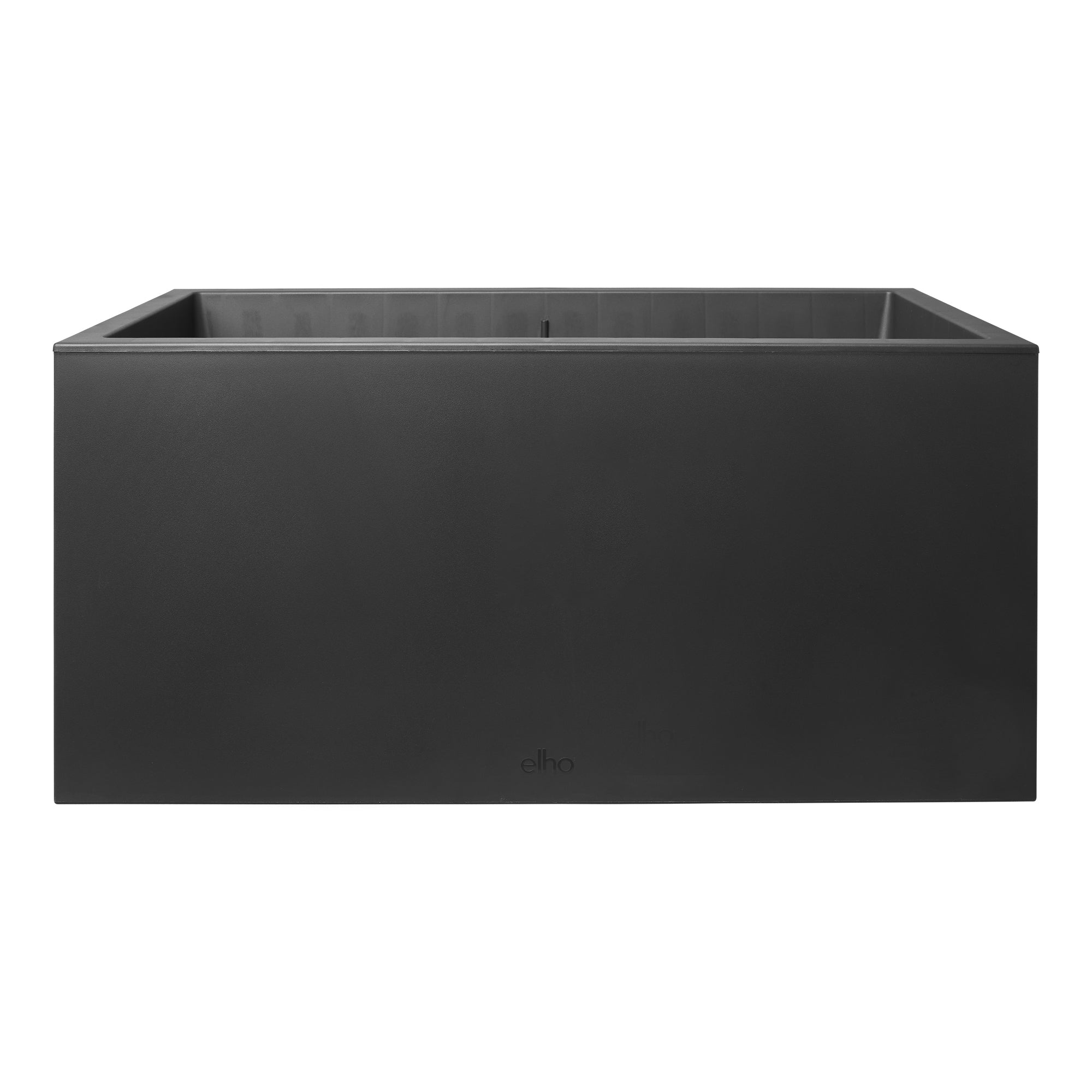 elho Vivo Next Pflanzkübel – 80 × 39 × 38 cm – Kunststoff, Schwarz