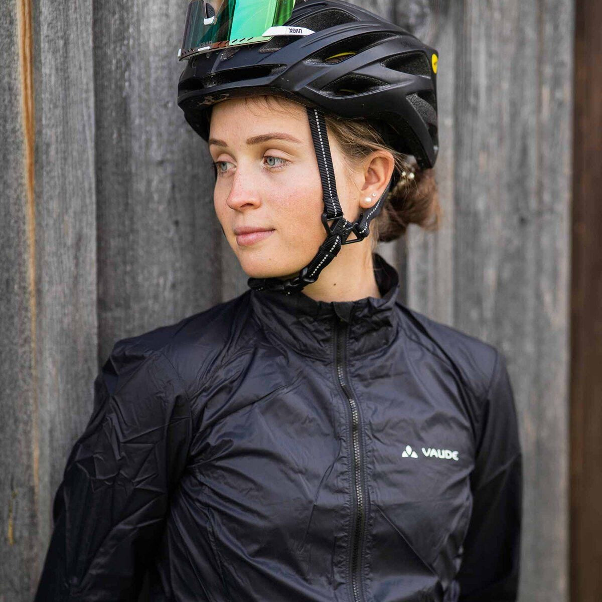 VAUDE Windbreaker-Jacke Matera – Grösse 42 – Grün, Polyamid (recycelt), winddicht