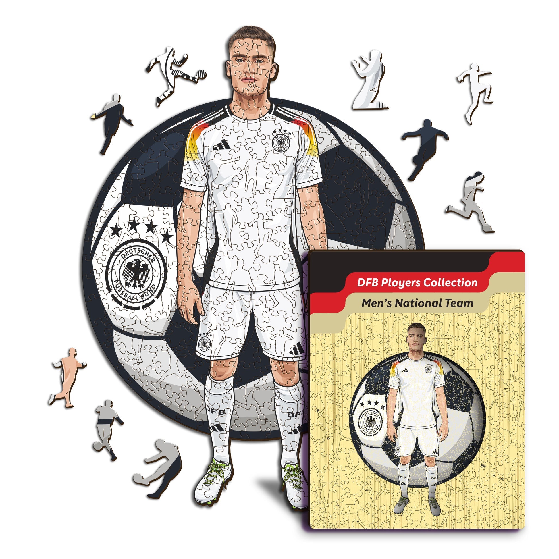 Iconic Puzzles Florian Wirz (Deutsche Nationalmannschaft) – Logikspiel, 1 Spieler, ab 10 Jahren